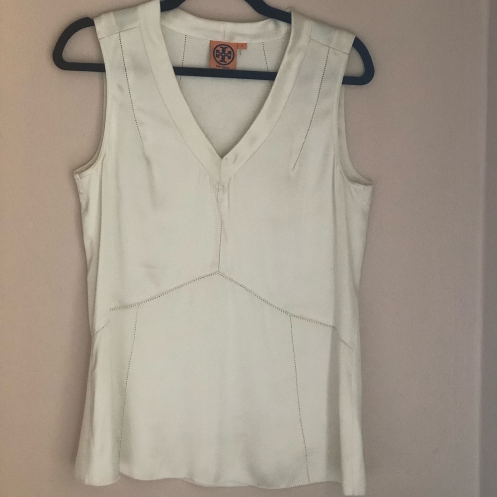 Tory Burch Beige Silk Top